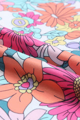 Multicolor Floral Print Casual Halter Top