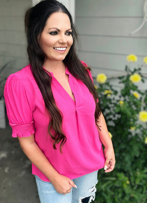 Rachel Pink blouse
