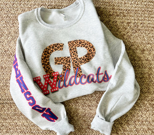 GP Wildcats sweatshirt w/last name