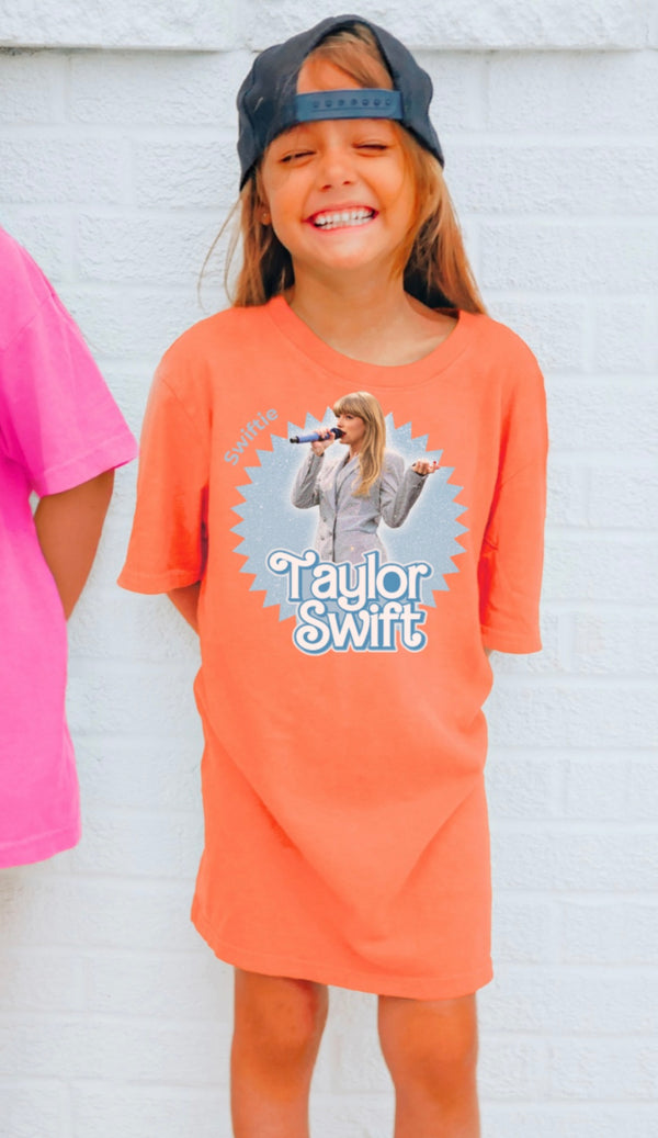Taylor Swift Bling jacket coral tee
