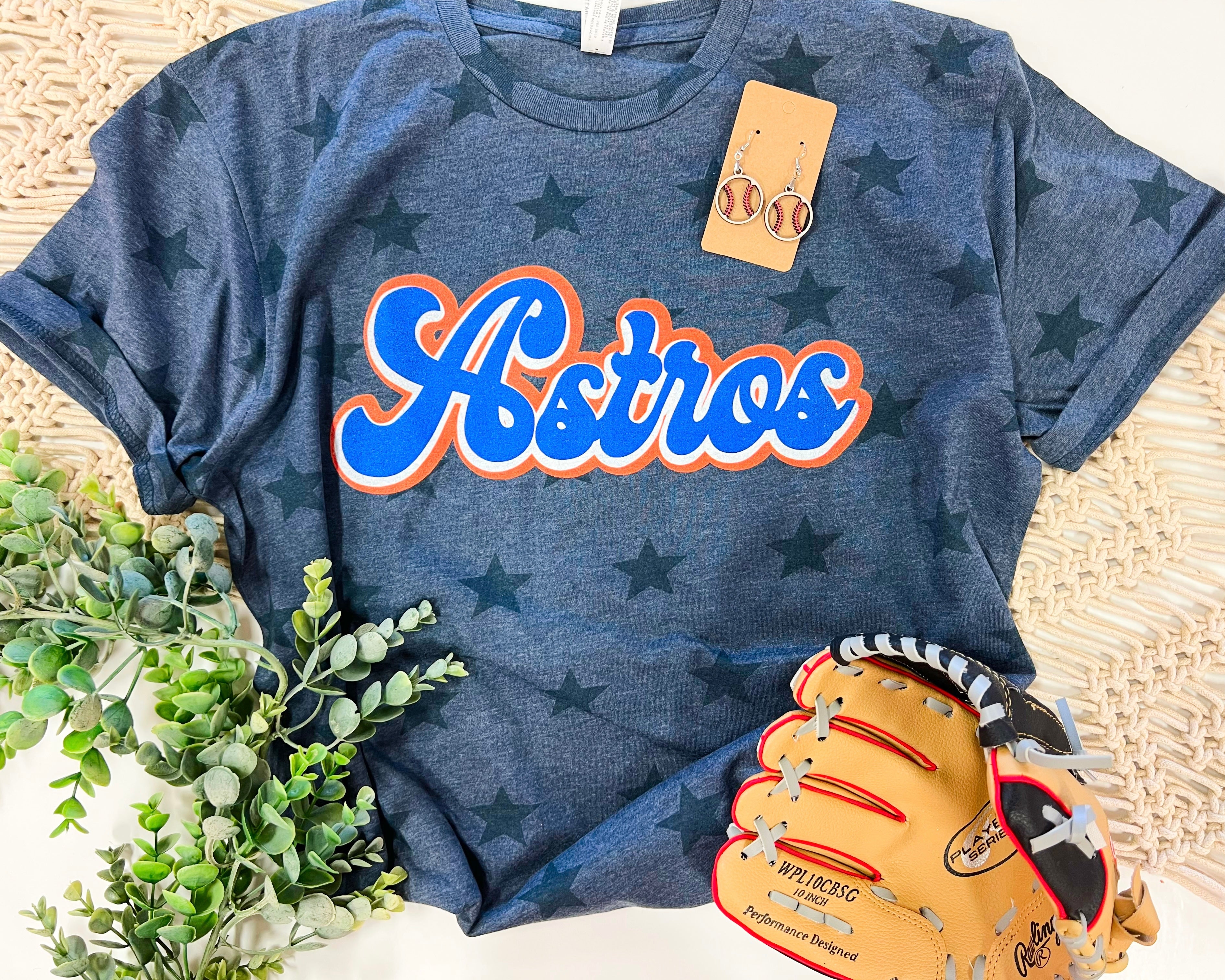 Floral ASTROS Star tee – Raining Rustic Boutique