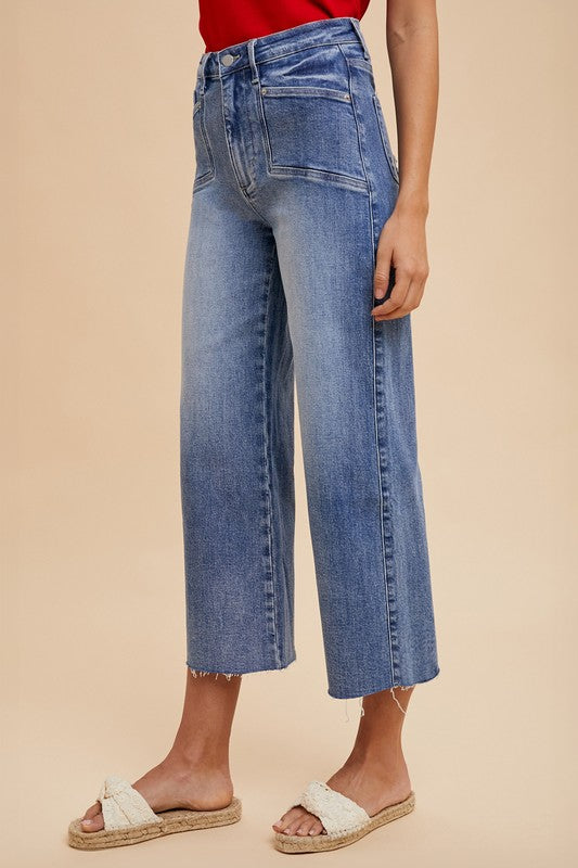 Annie Wear High Rise Wide Leg Jeans