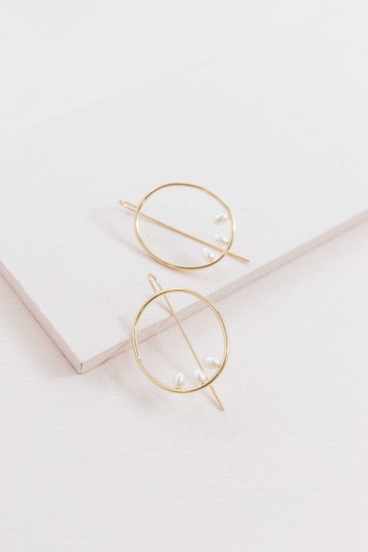 Right on Time Hook Earrings - 14K