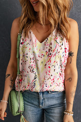 Multicolor Abstract Print Boho Spaghetti Strap Camisole