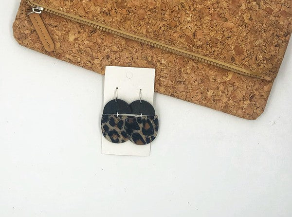 Leopard Acrylic and Wood Deco Drops