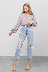 HIGH RISE GIRLFRIEND JEANS