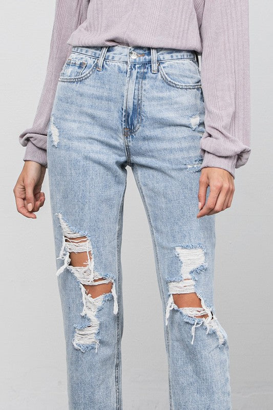 HIGH RISE GIRLFRIEND JEANS