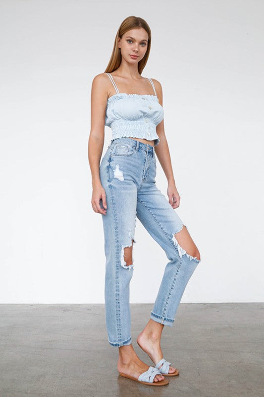 HIGH WAIST MOM JEANS