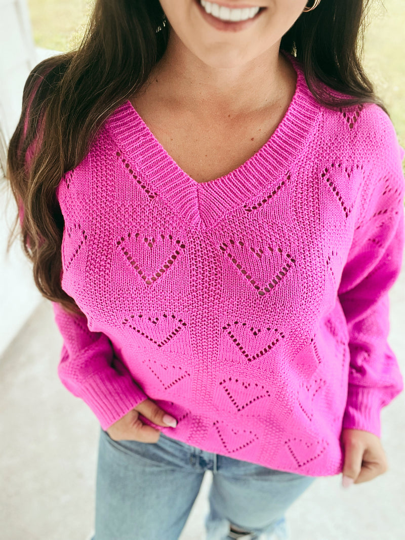 Heart on My Sleeve sweater