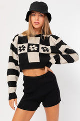 Long Sleeve Crop Sweater