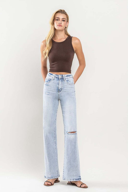 90's Vintage Super High-Rise Flare Jeans