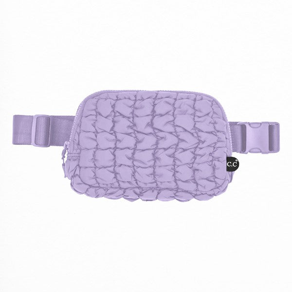 CC Quilted Puffer Belt Fanny Bag - Authentic C.C