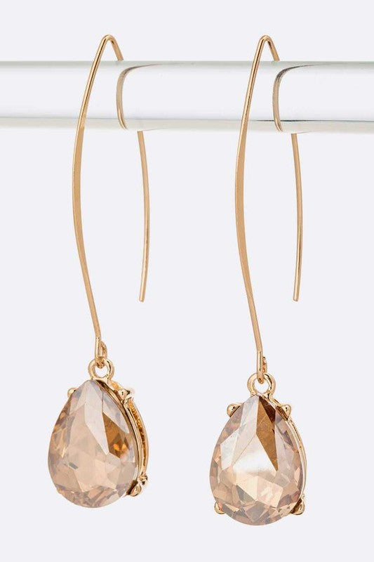 Euro Wire Teardrop Earrings