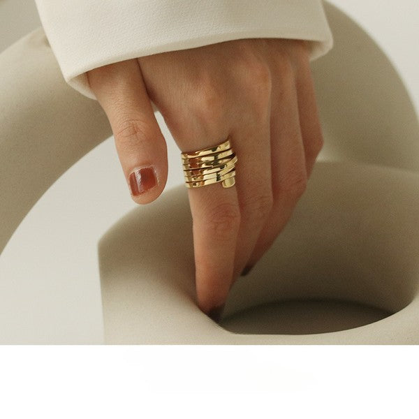 Spiral design index finger ring