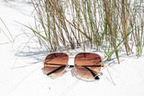 Caramel High Quality Unisex Aviator Sunglasses