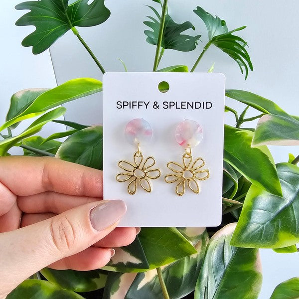 Lily Earrings - Iridescent Pastel