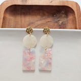 Nora Earrings - Iridescent Pastel