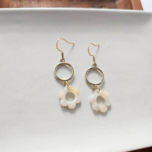 Poppy Earrings - Cream