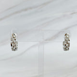 Pave Huggie Hoop Earrings