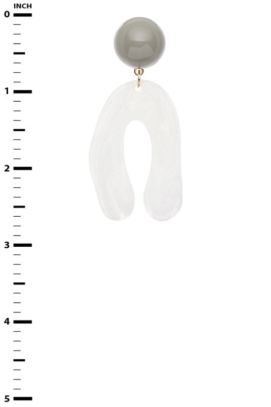 Iconic Resin Drop Fashion Earrings