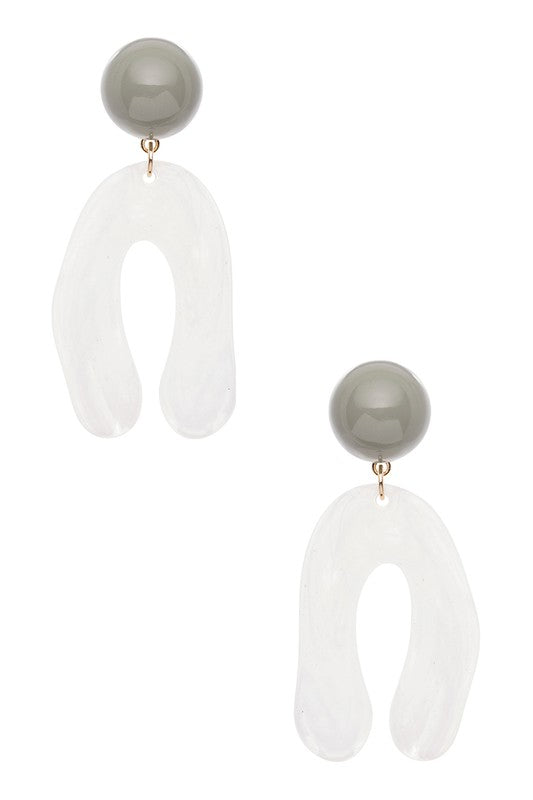 Iconic Resin Drop Fashion Earrings