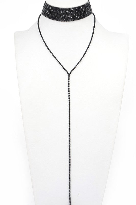 Rhinestone Iconic Choker Layered Necklace