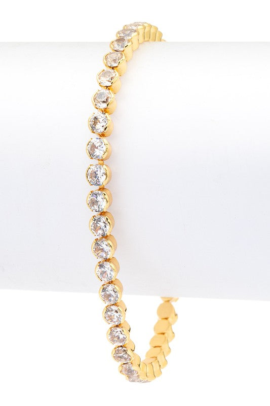 Cubic Zirconia Round Tennis Bracelet