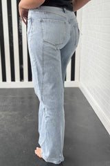 Beau Blue Plus Size Vintage Seamed Jeans