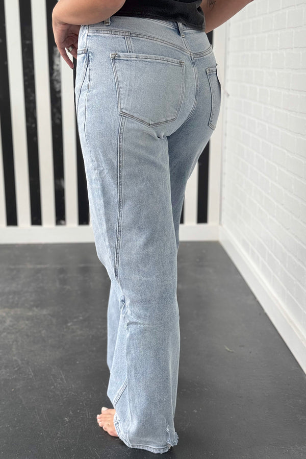 Beau Blue Plus Size Vintage Seamed Jeans