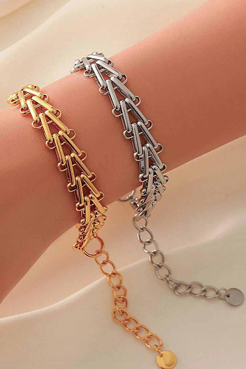 Gold Link Chain Minimalist Bracelet