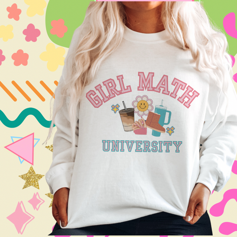 Girl Math university sweater