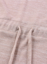 Pink Tunic Back Pockets Open Front Cardigan