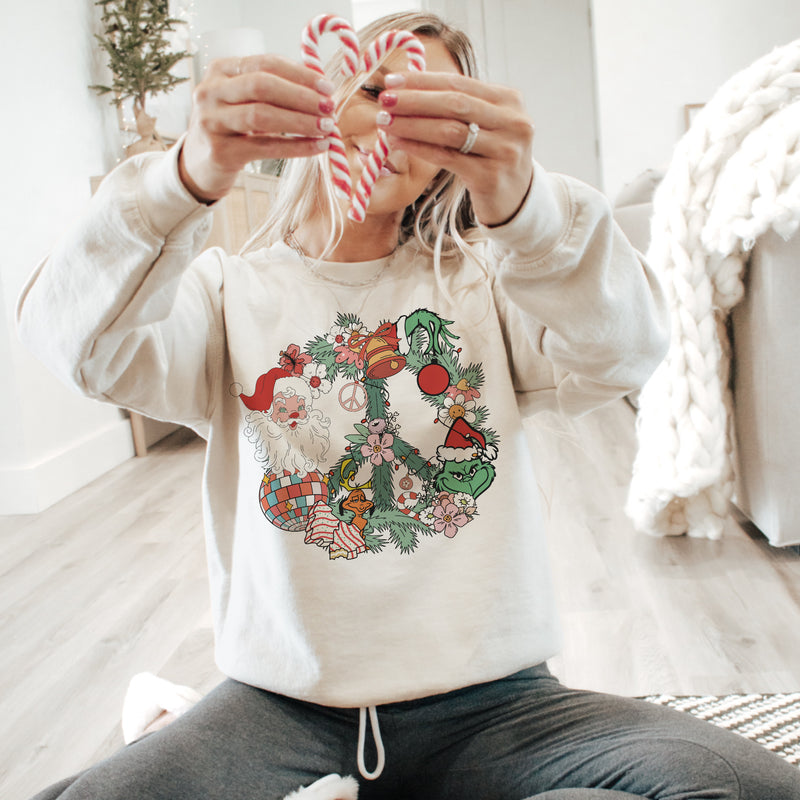 Greenery Peace Christmas Sweater