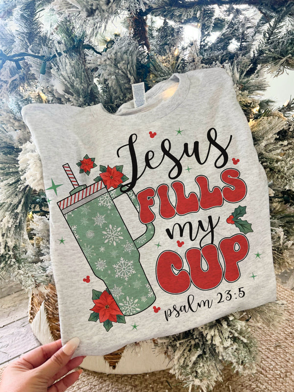 Jesus fills my cup Christmas tee