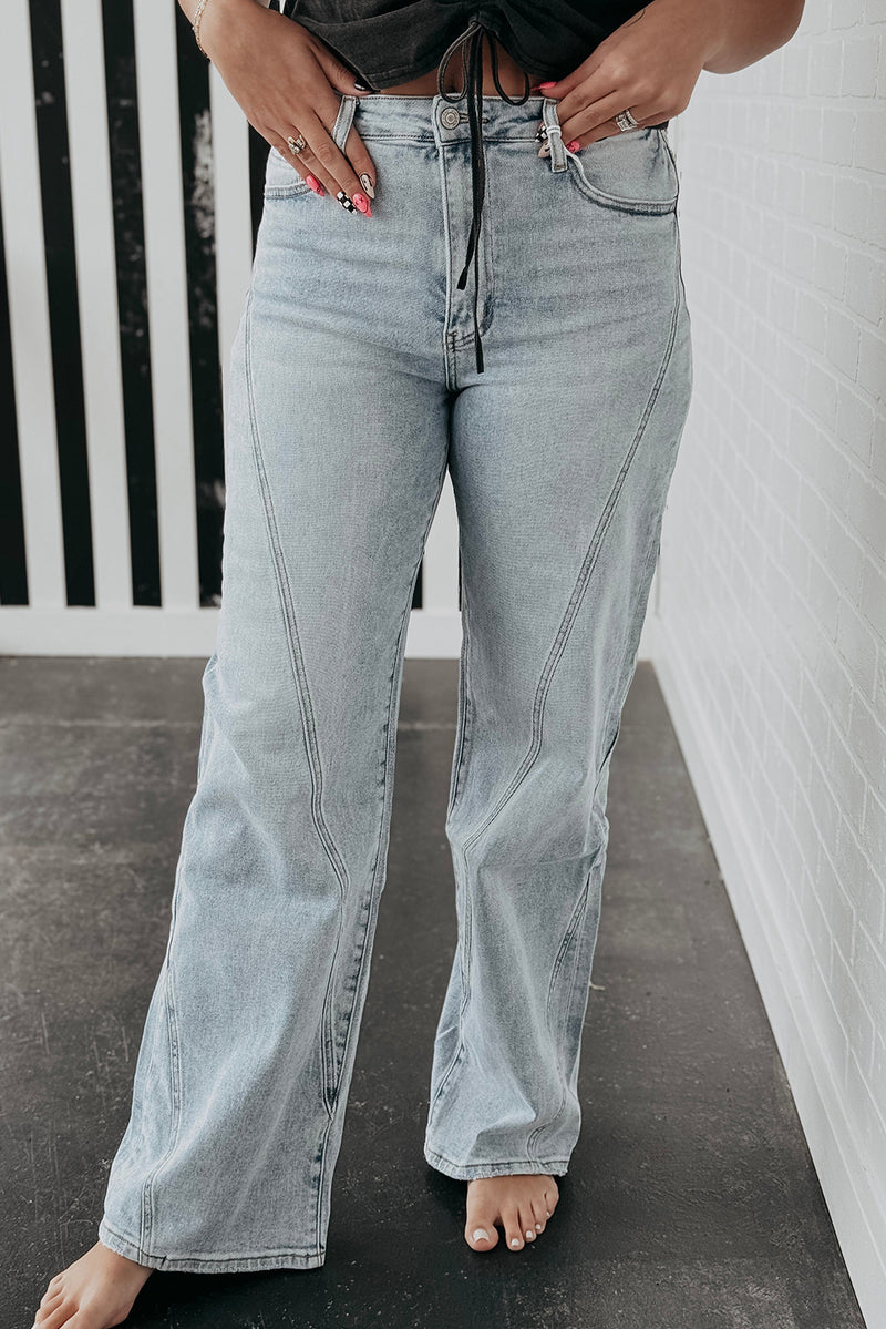 Beau Blue Plus Size Vintage Seamed Jeans