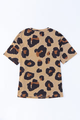 Cheetah Casual Oversized Boyfriend Style T Shirt