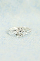 925 Sterling Silver Knotted Ring