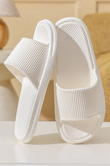 White Textured Soft EVA Home Slippers