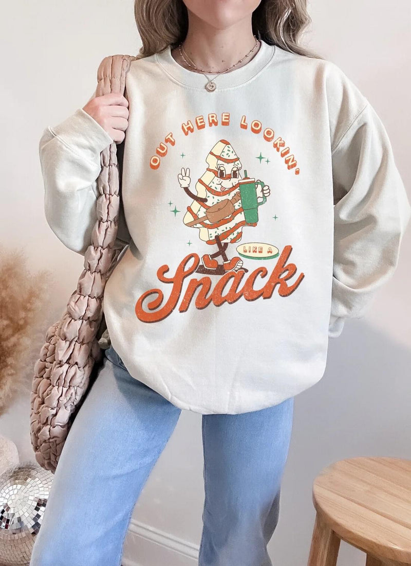 Out here lookin like a snack sweatshirt