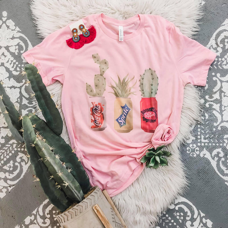 Coke Can Cactus tee