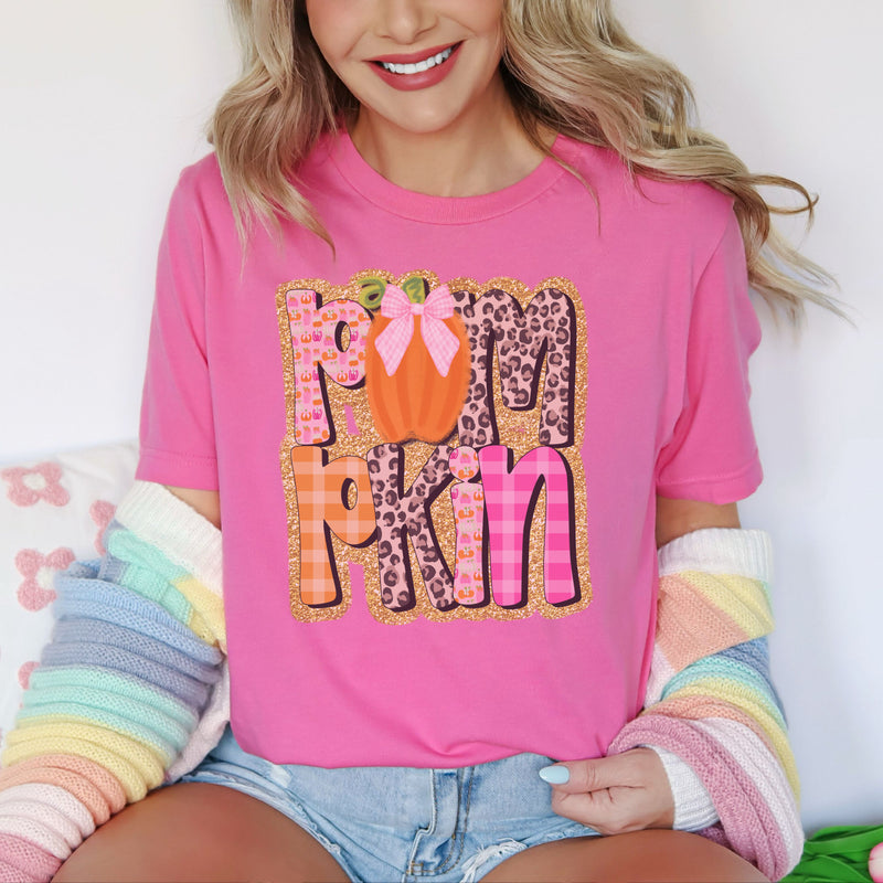 Cute letter Pumpkin tee