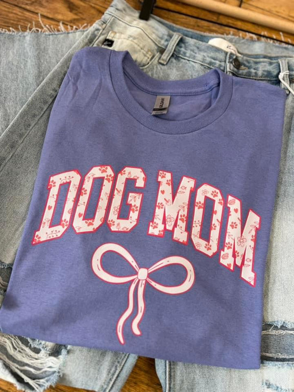Dog Mom Bow soft tee
