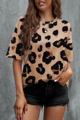 Cheetah Casual Oversized Boyfriend Style T Shirt