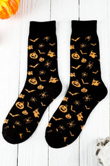 Black Spooky Season Funny Halloween Socks