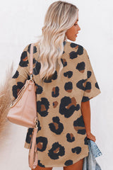 Cheetah Casual Oversized Boyfriend Style T Shirt