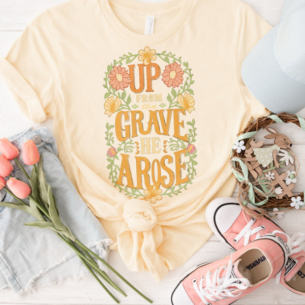 Up from the grave he arose tee