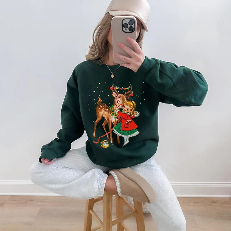 Vintage Reindeer Sweatshirt