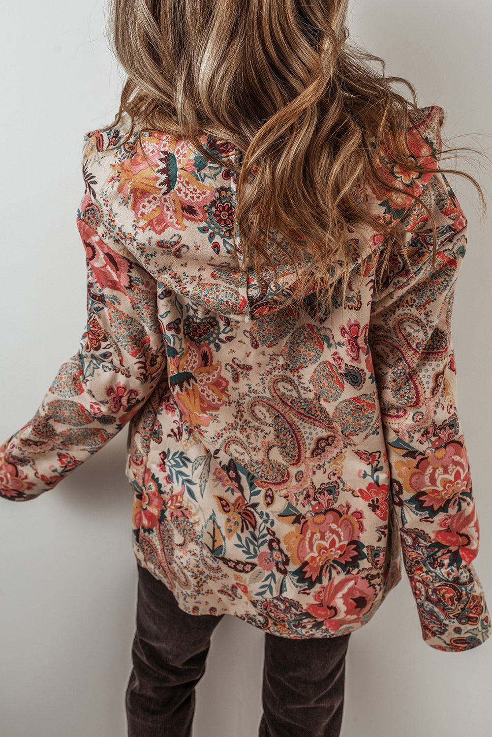 NEW Entro Vintage Floral Print deals Sherpa Lined Jacket