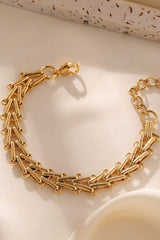 Gold Link Chain Minimalist Bracelet