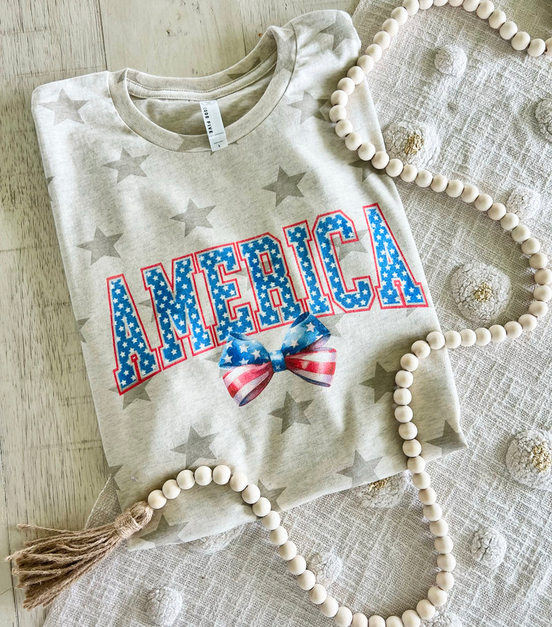 America Bow Tee